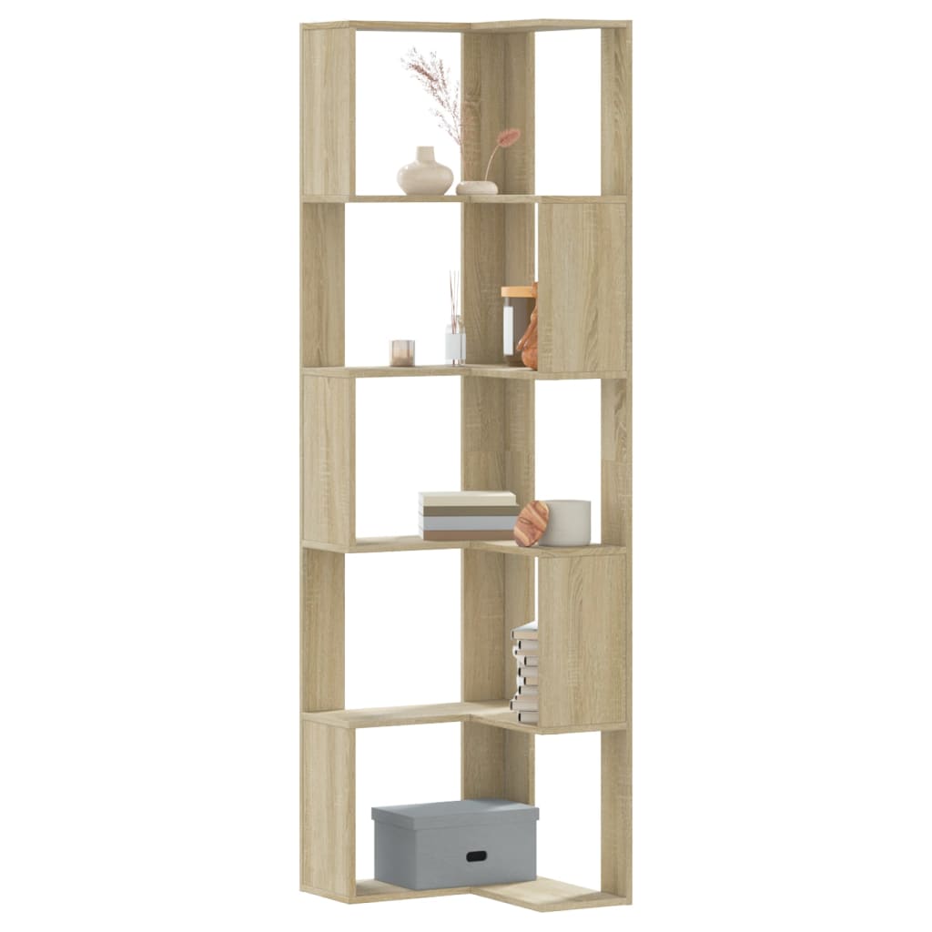 Corner wardrobe, 5-tier, Sonoma oak, 50x50x179cm, wood
