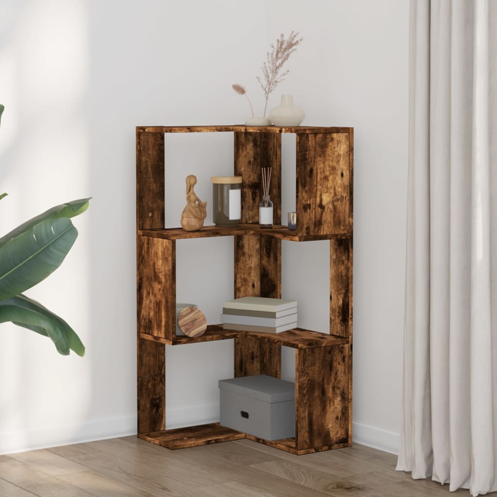 Corner wardrobe, 3-tier, oak, 50x50x102cm, wood