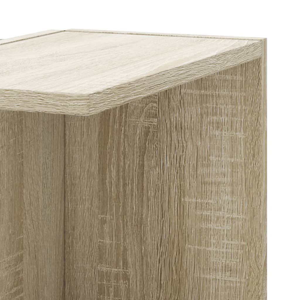 Sienas stūra plaukts, Sonoma ozolkoka, 36,5x36,5x140 cm, MDF