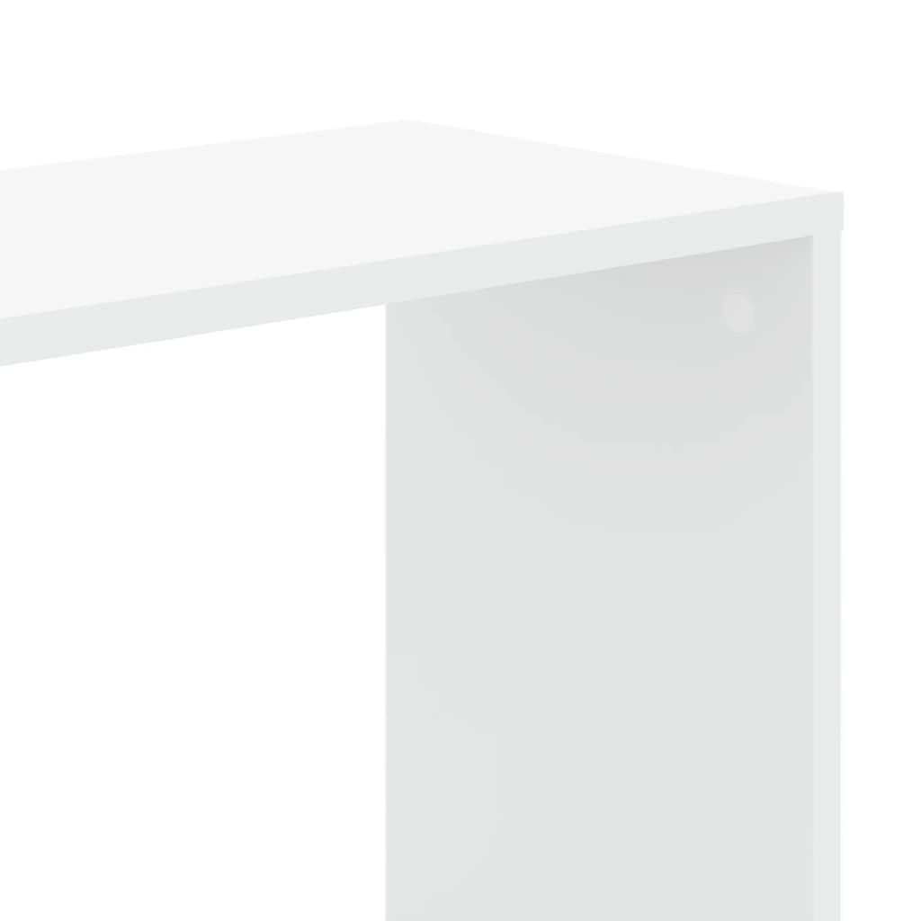 Grāmatu plaukts, 5 stāvi, balts, 45x23,5x162,5cm, koks