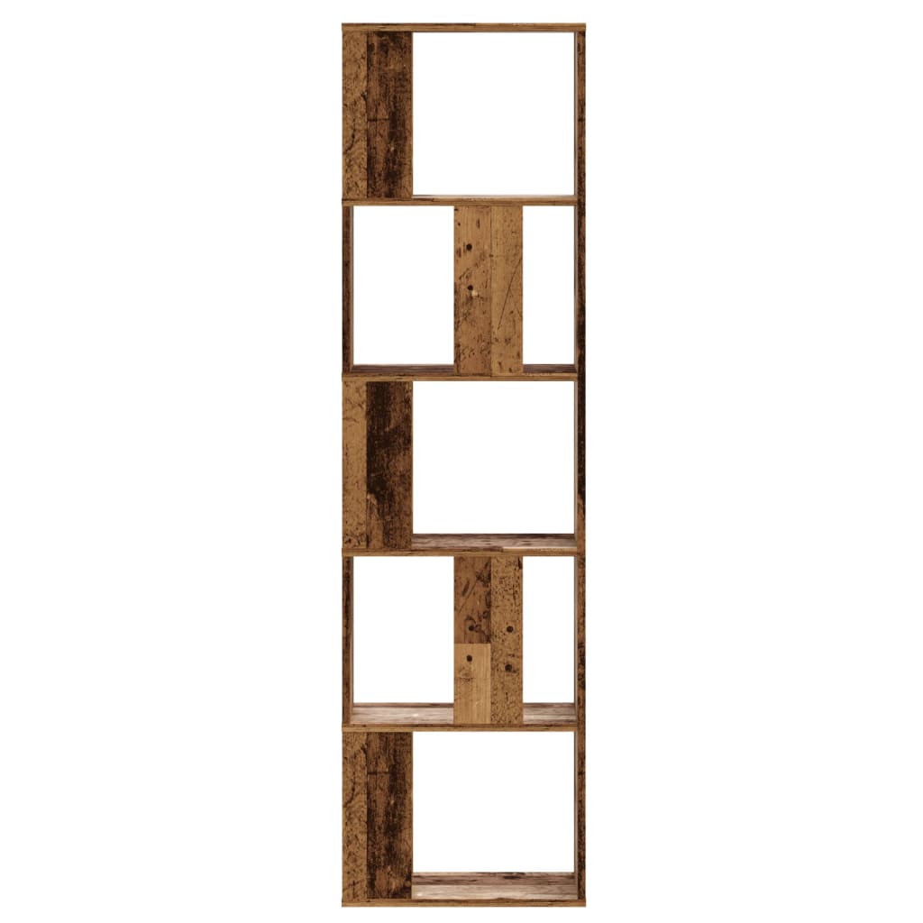 Bookcase, 5-tier, wood, 45x23.5x162.5cm, wood