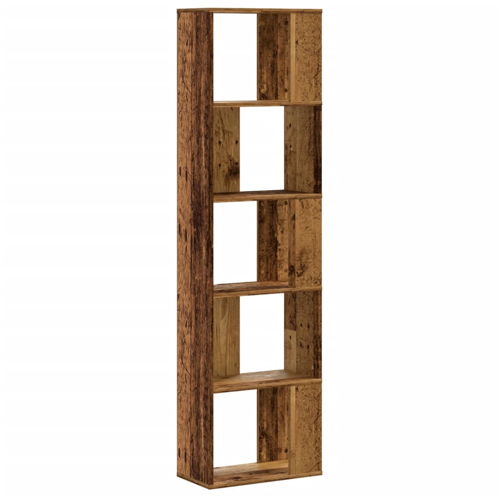 Bookcase, 5-tier, wood, 45x23.5x162.5cm, wood