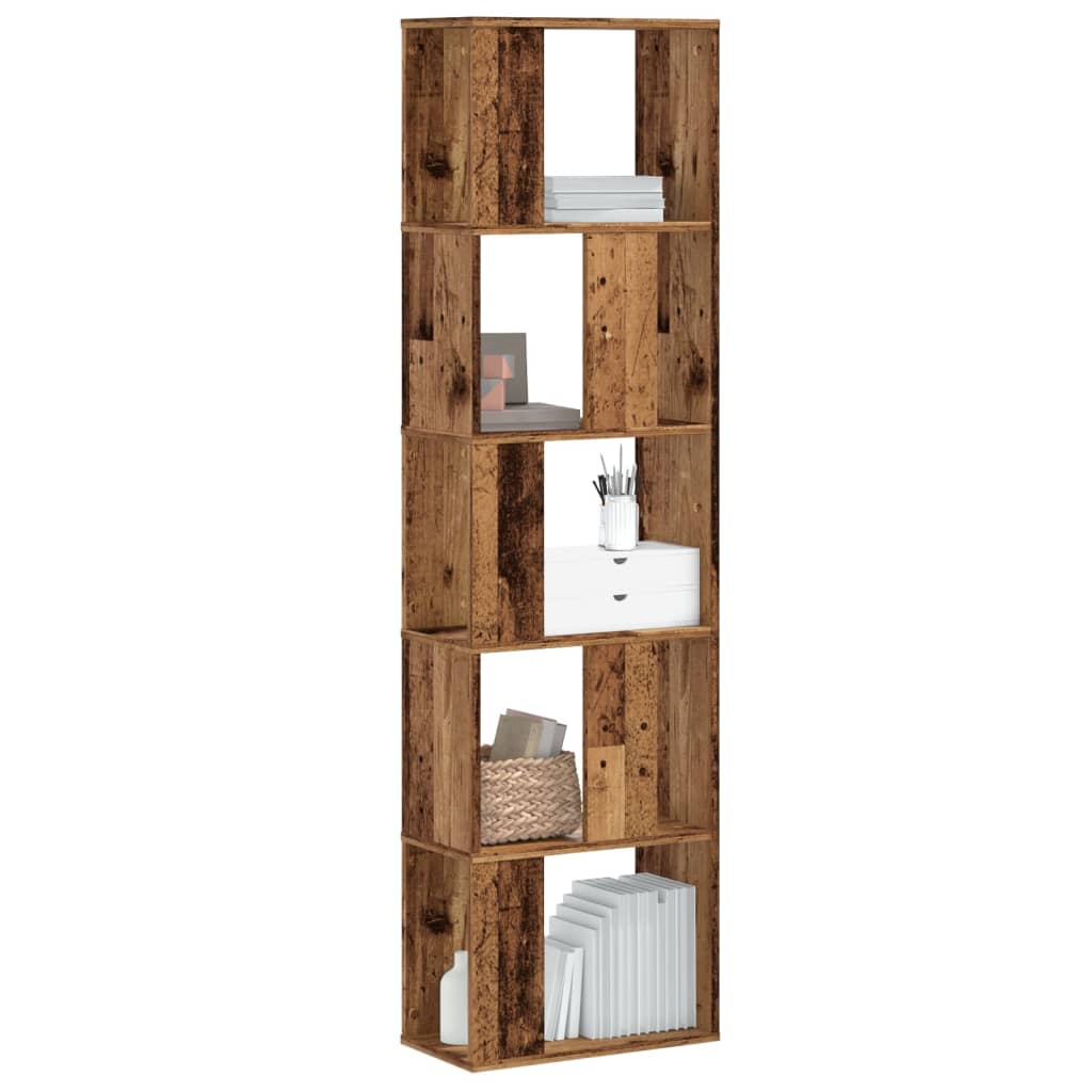 Bookcase, 5-tier, wood, 45x23.5x162.5cm, wood