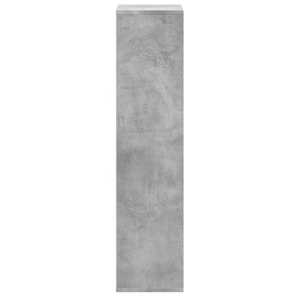Knygų spinta, betono pilka, 50x25x105cm, apdirbta mediena