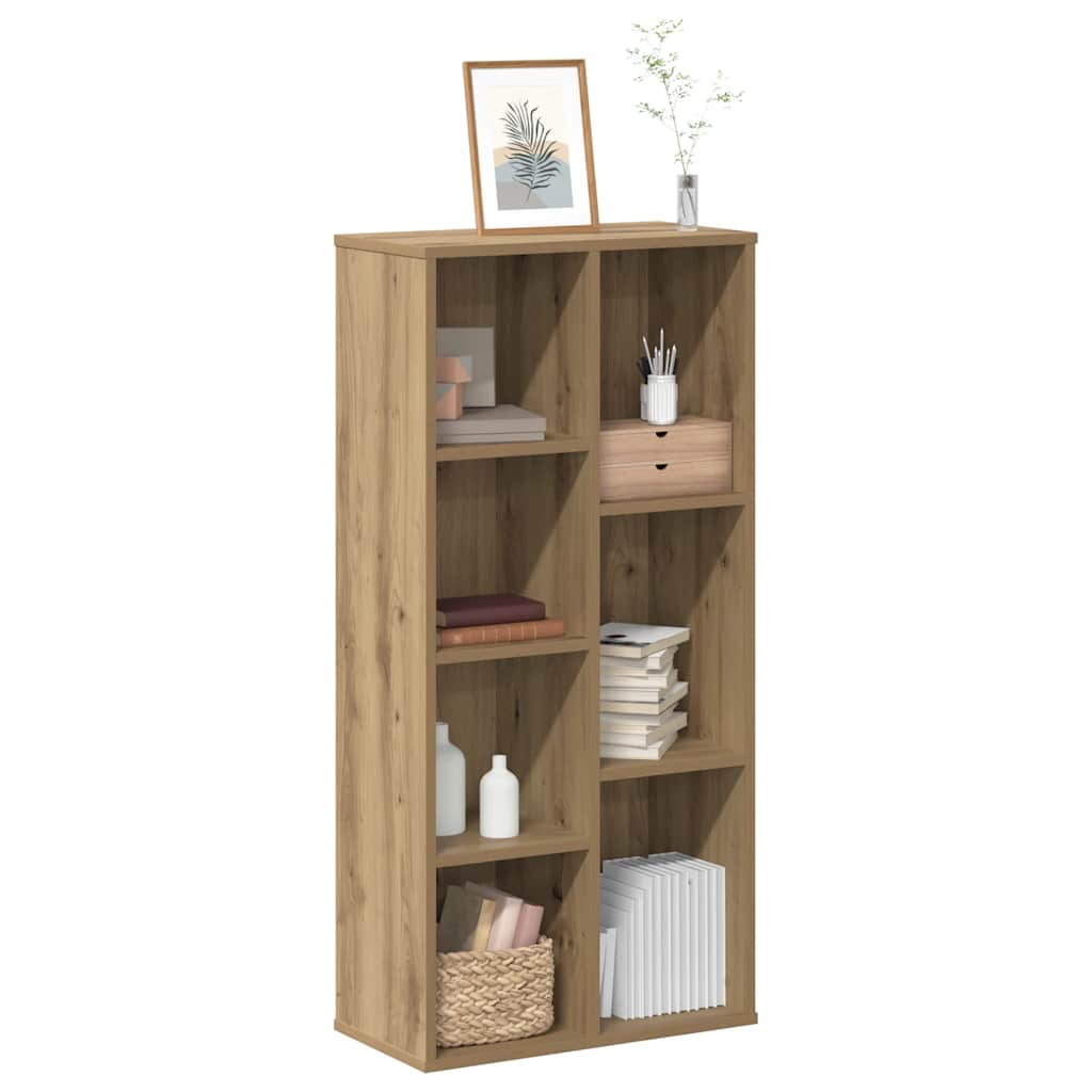 Bookcase, artisan oak, 50x25x105cm, engineered wood