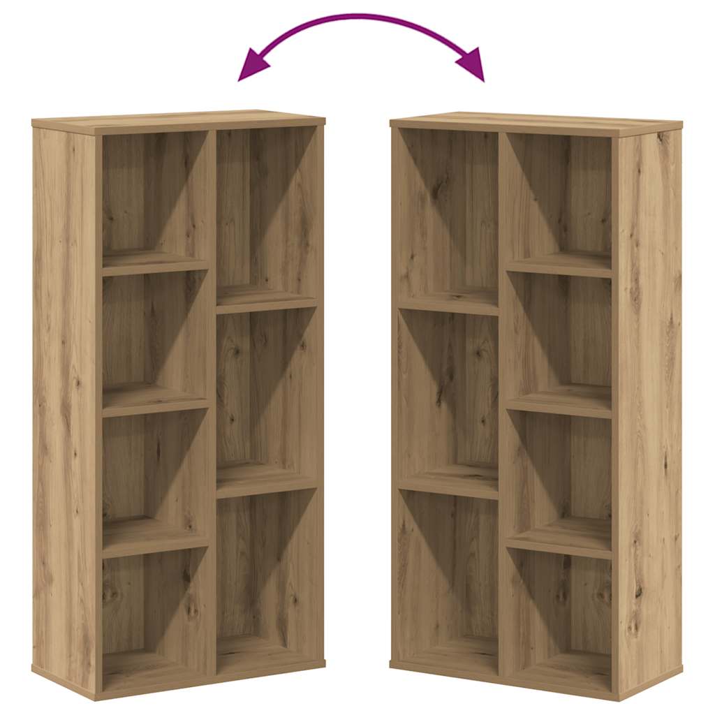 Bookcase, artisan oak, 50x25x105cm, engineered wood