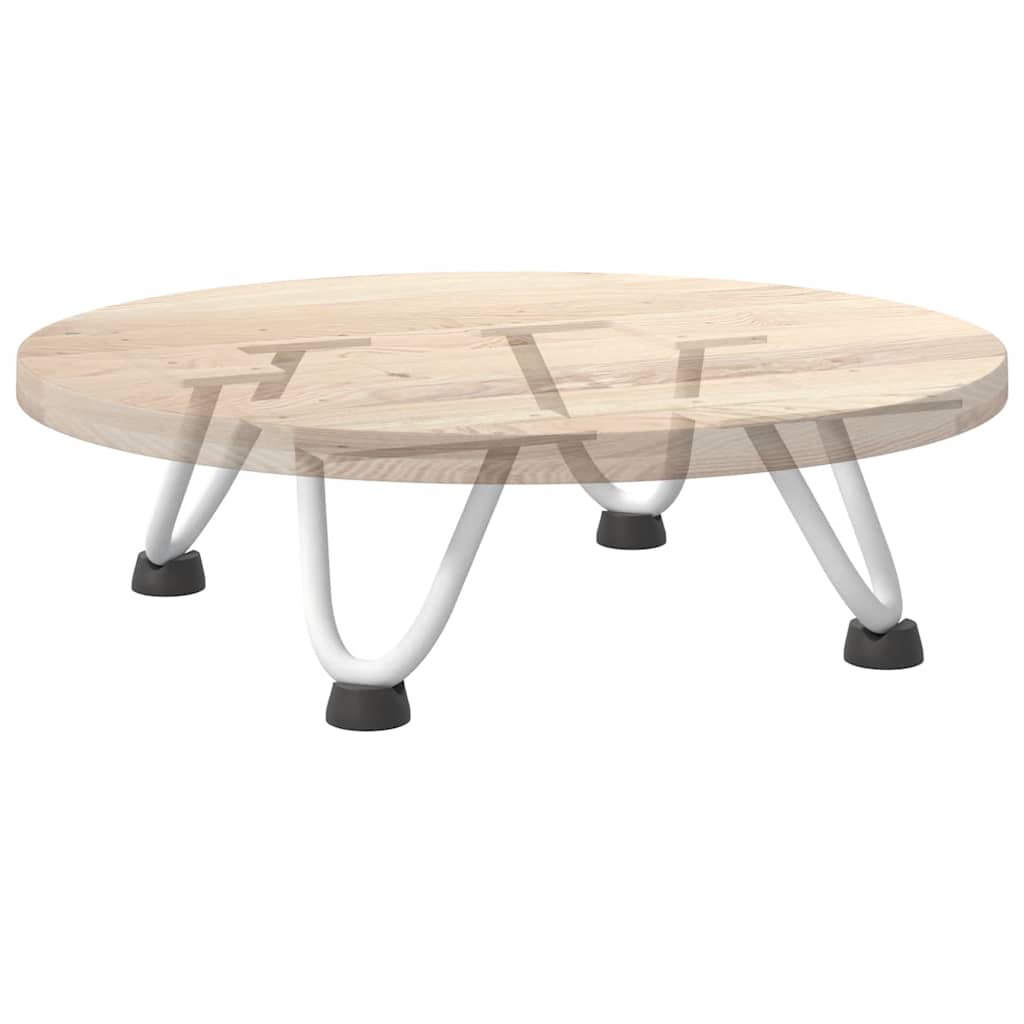Kafijas galdiņa kājas, 4 gab., baltas, 10 cm, tērauds, matadatas