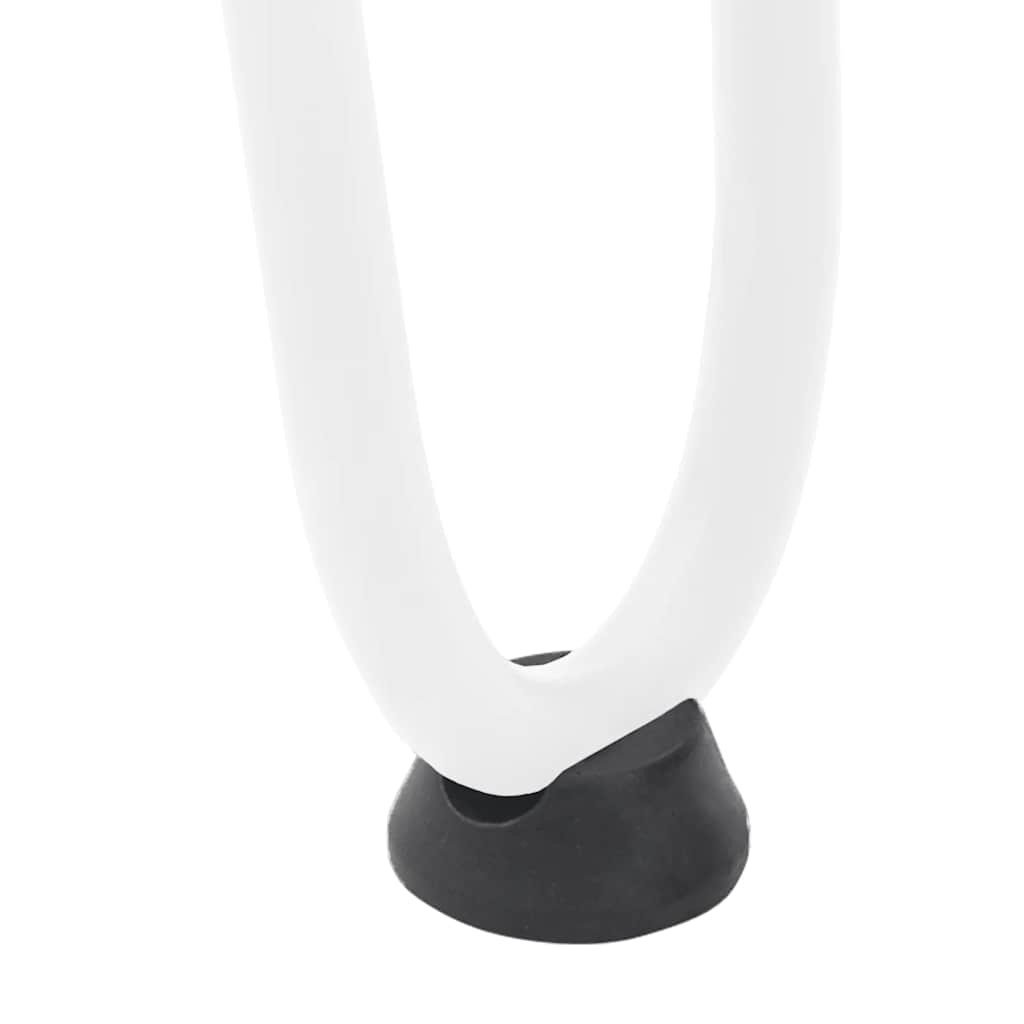 Kafijas galdiņa kājas, 4 gab., baltas, 20 cm, tērauds, matadatas