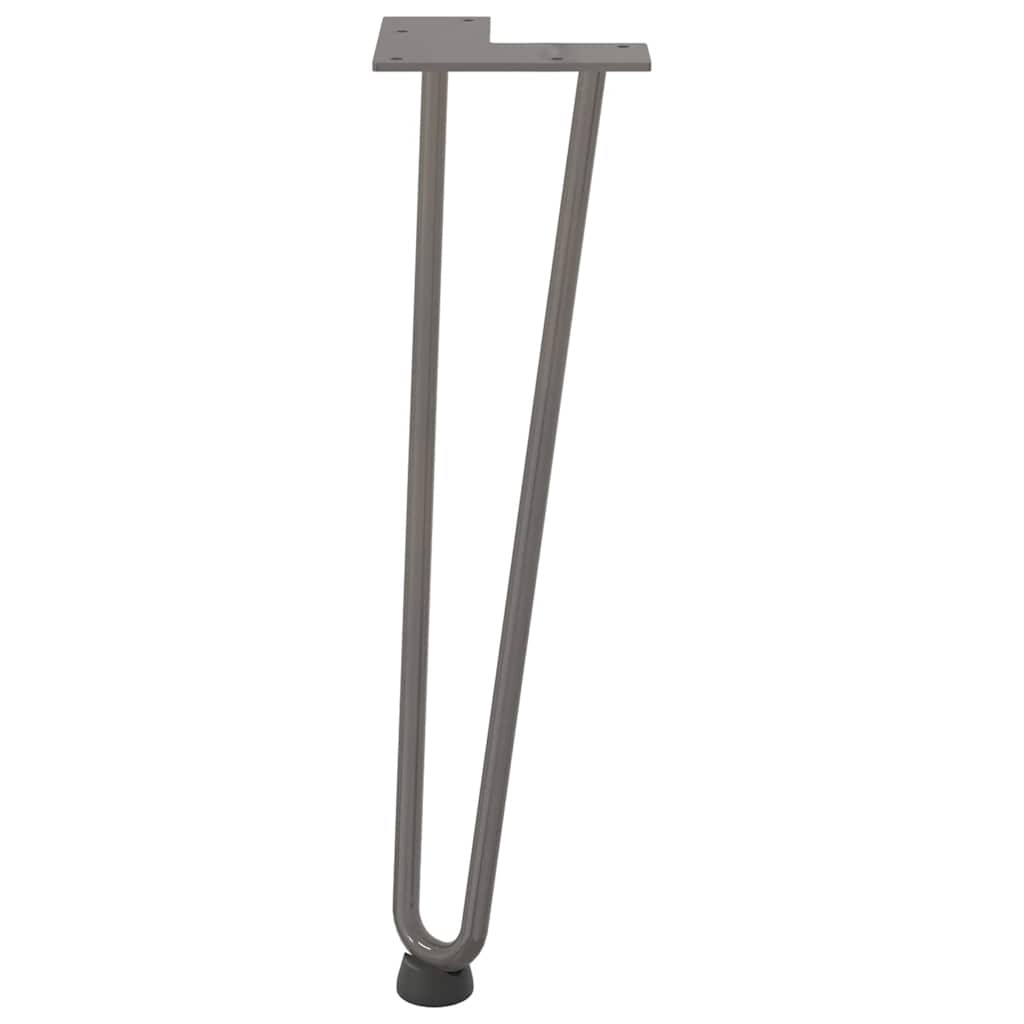 Kavos staliuko kojelės, 4 vnt., natūralus plienas, 42 cm, tvirtas plienas