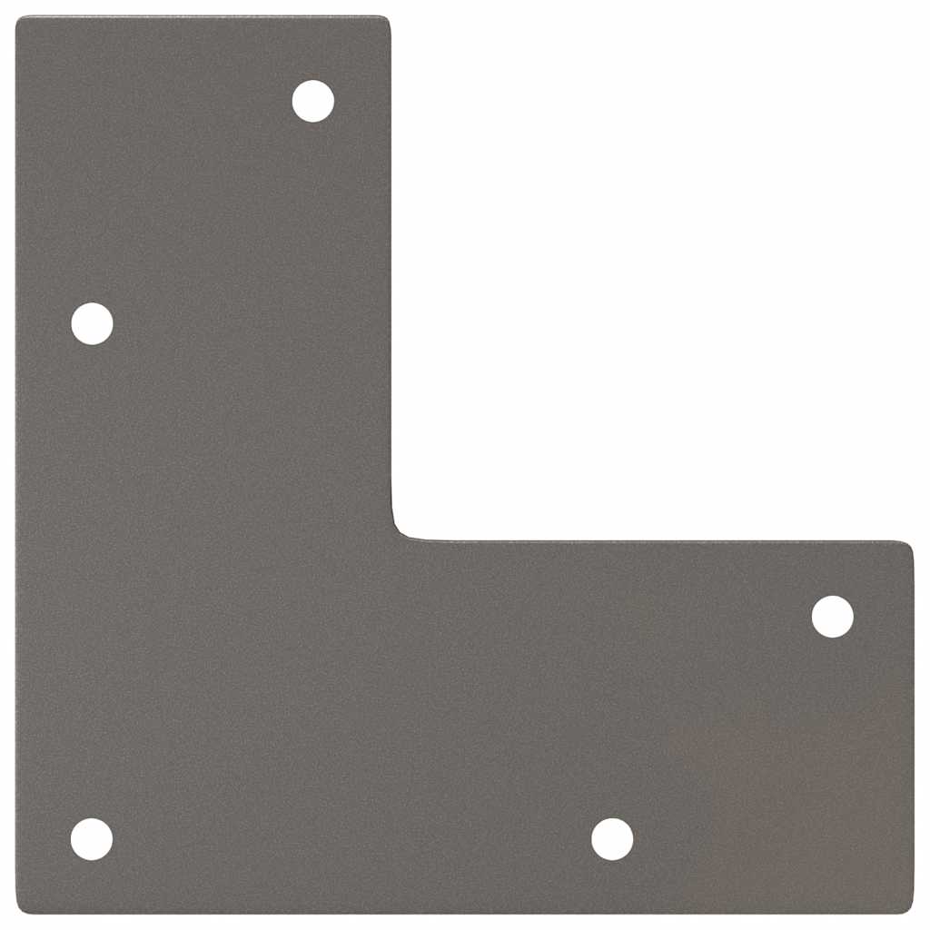 Coffee table legs, 4 pcs., natural steel, 10 cm, solid steel