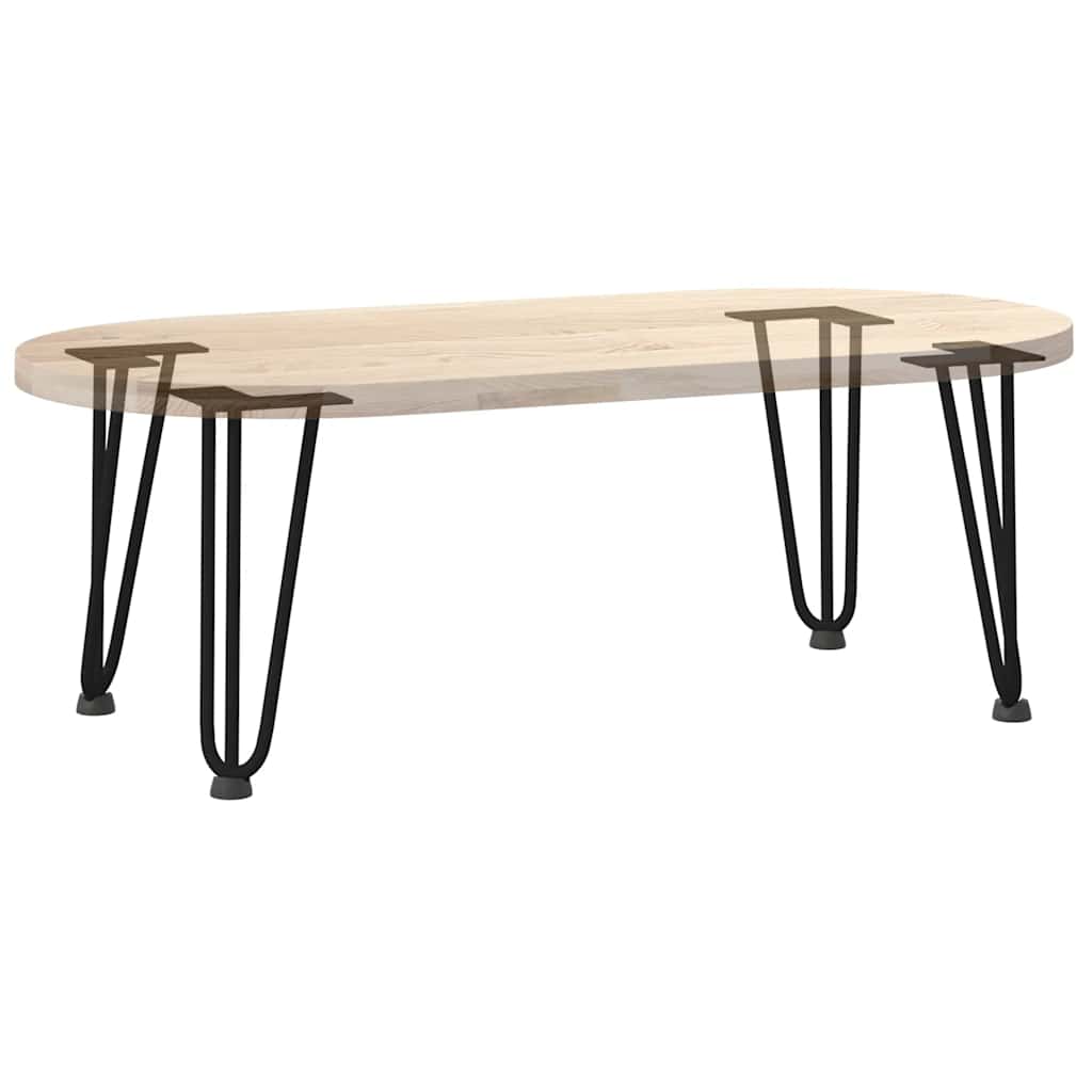 Kavos staliuko kojelės, 4 vnt., juodos, 30 cm, plienas, segtukai