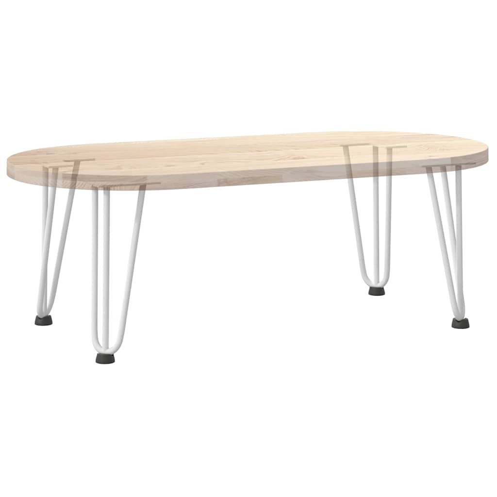 Kavos staliuko kojelės, 4 vnt., baltos, 30 cm, plienas, segtukai