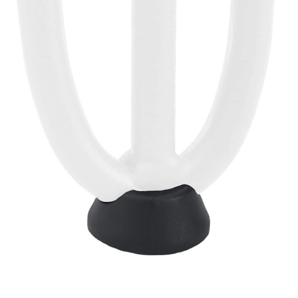 Konsolinių staliukų kojelės, 4 vnt., baltos, 72 cm, plienas