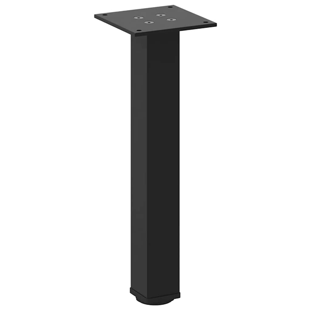 Coffee table legs, 4 pcs., black, 30-32 cm, steel