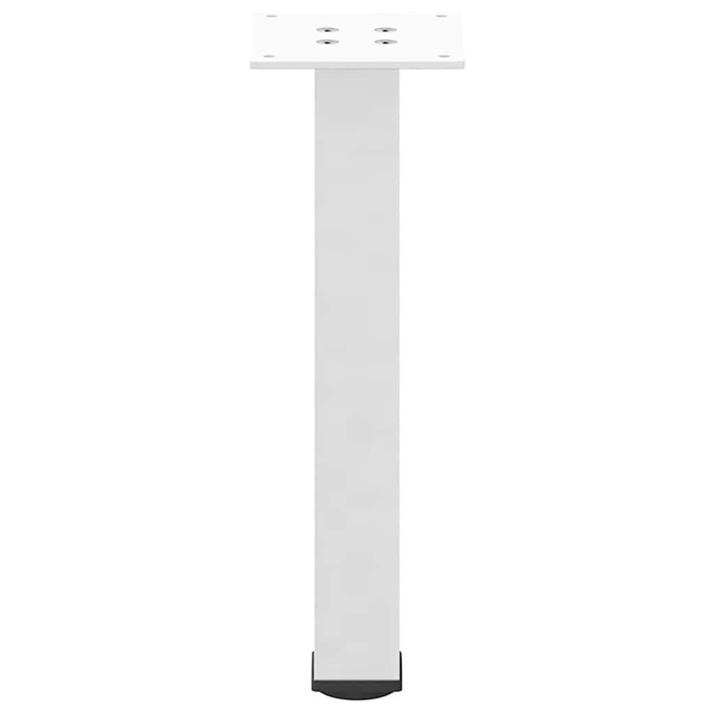 Kavos staliuko kojelės, 4 vnt., baltos, 30-32 cm, plienas