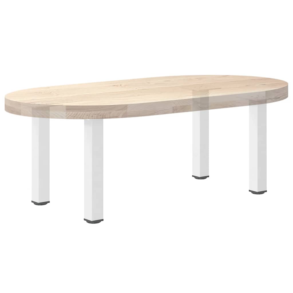 Kavos staliuko kojelės, 4 vnt., baltos, 30-32 cm, plienas