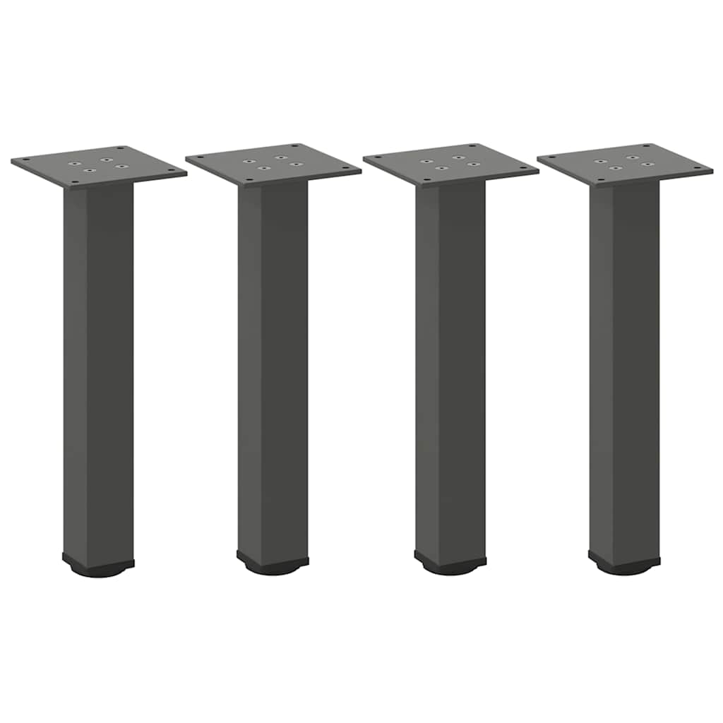 Coffee Table Legs, 4 pcs, Anthracite, 30-32 cm, Steel