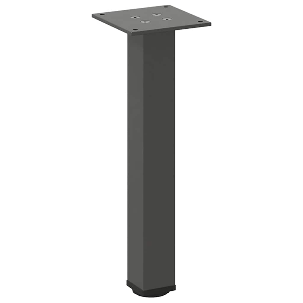 Kavos staliuko kojelės, 4 vnt., antracito spalvos, 30-32 cm, plienas