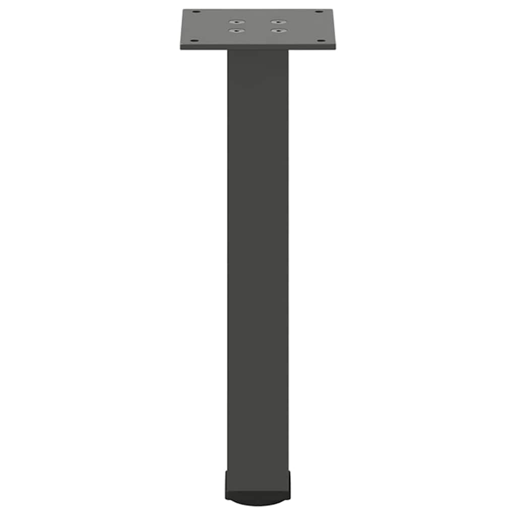 Kavos staliuko kojelės, 4 vnt., antracito spalvos, 30-32 cm, plienas
