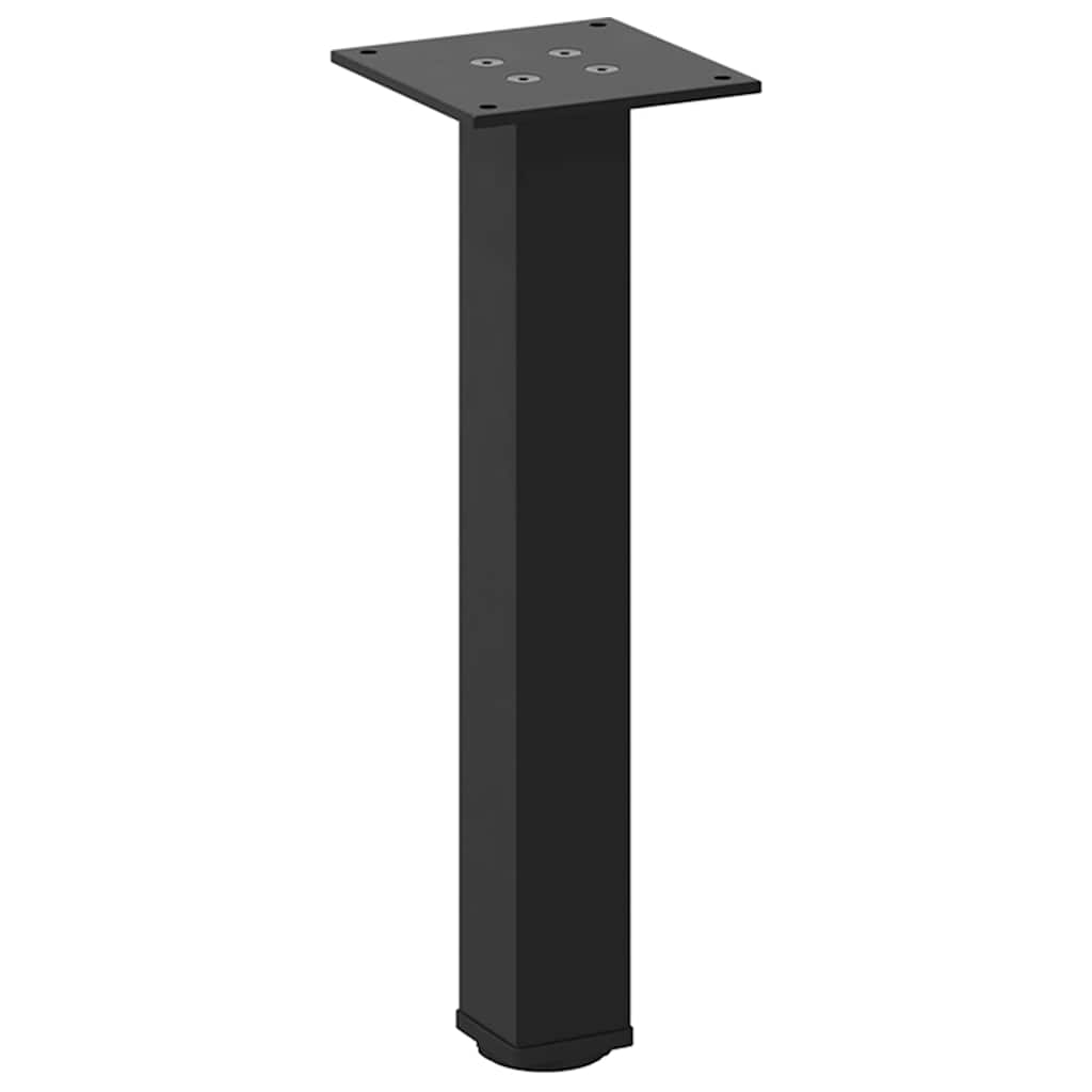 Coffee table legs, 4 pcs, black, 42-44 cm, steel