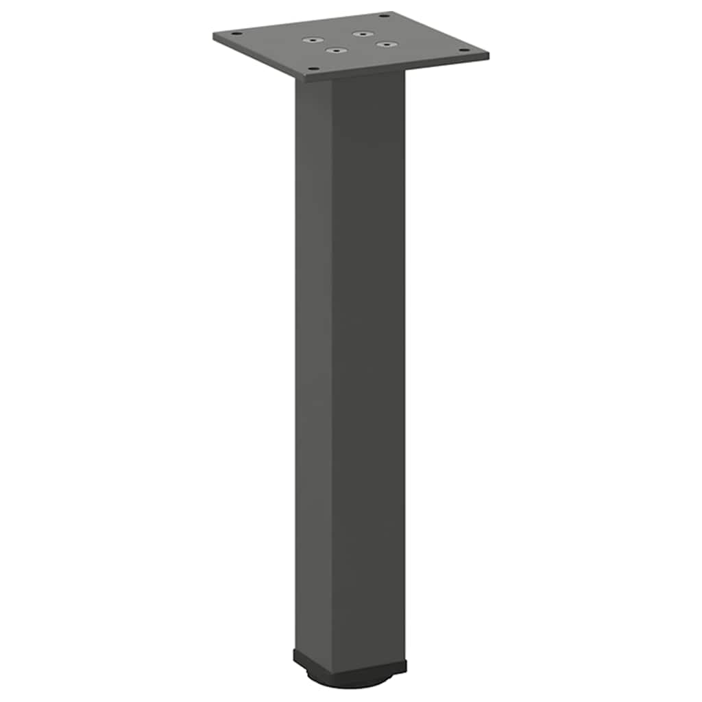 Coffee table legs, 4 pcs, anthracite, 42-44 cm, steel