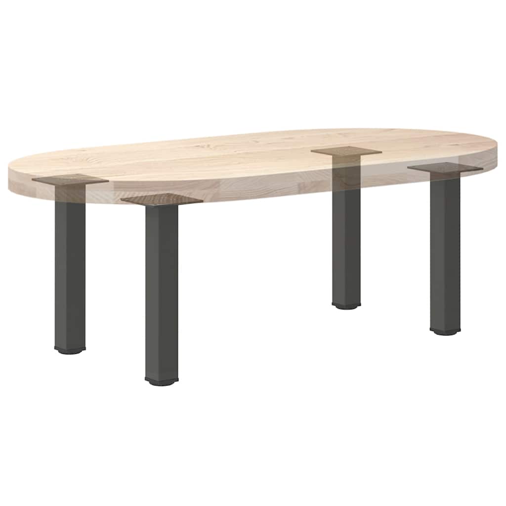 Coffee table legs, 4 pcs, anthracite, 42-44 cm, steel