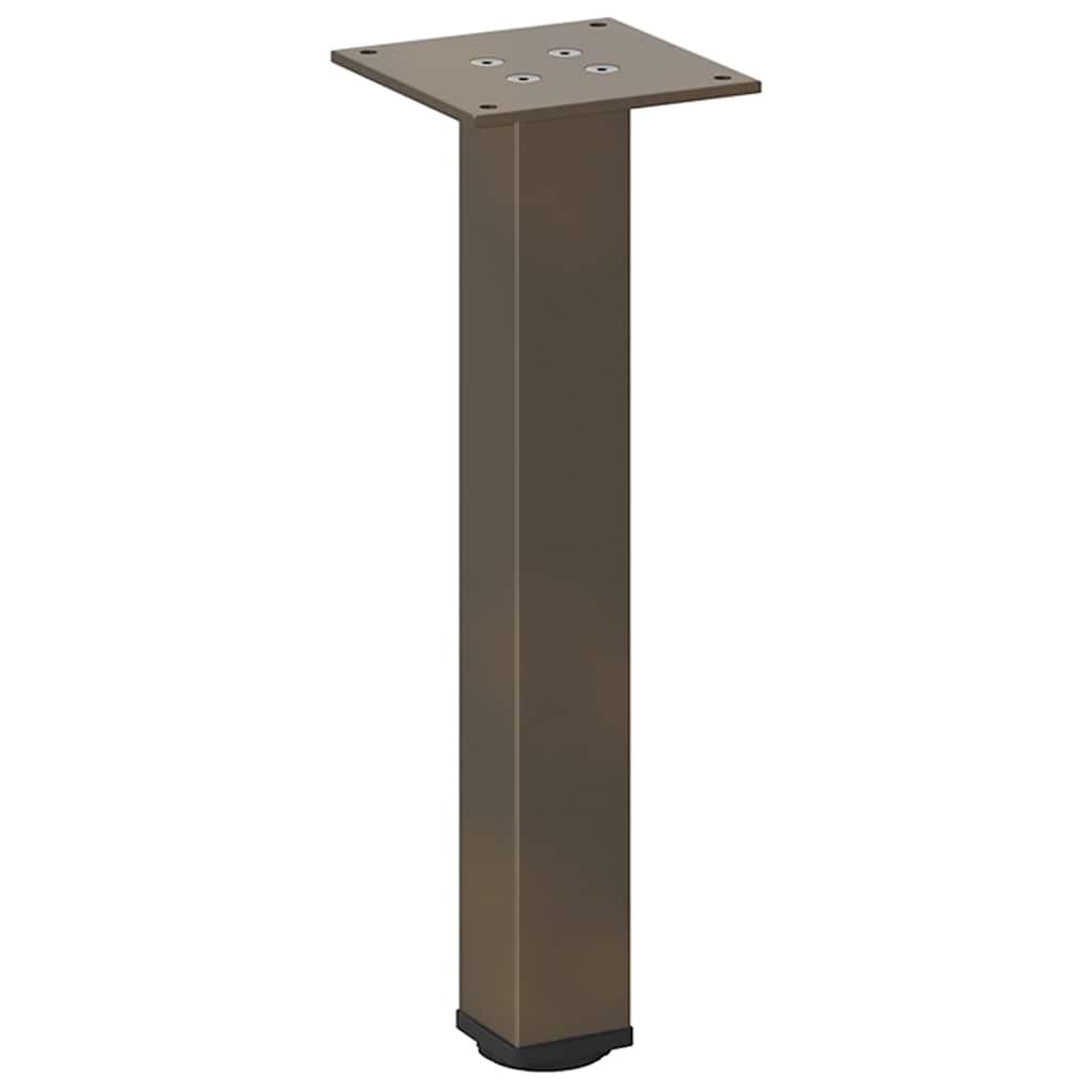 Kavos staliuko kojelės, 4 vnt., natūralus plienas, 42-44 cm, plienas
