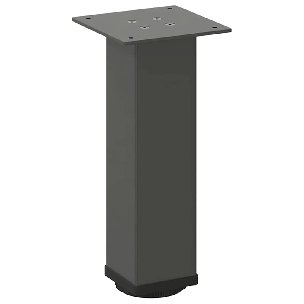 Kavos staliuko kojelės, 4 vnt., antracito spalvos, 42-44 cm, plienas