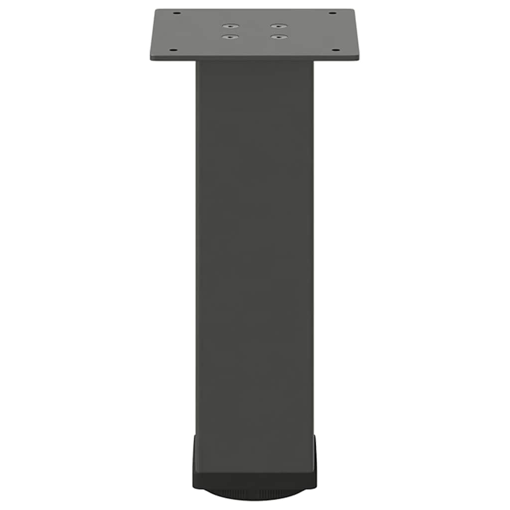Kavos staliuko kojelės, 4 vnt., antracito spalvos, 42-44 cm, plienas