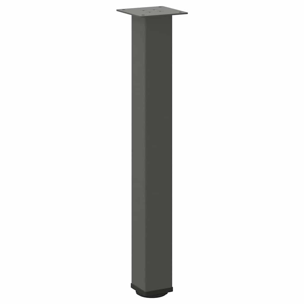 Konsolinio stalo kojos, 4 vnt., antracito spalvos, 72-74 cm, plienas