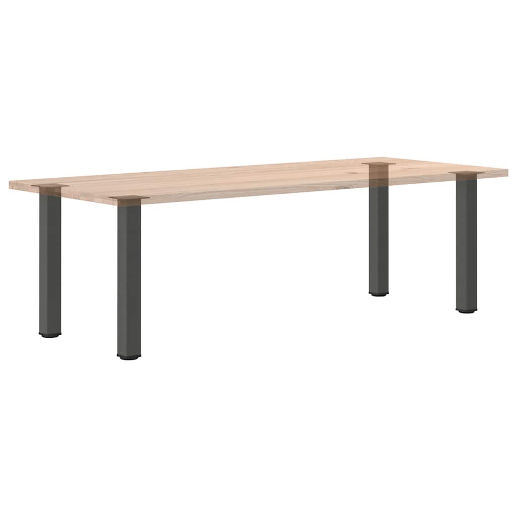 Konsolinio stalo kojos, 4 vnt., antracito spalvos, 72-74 cm, plienas