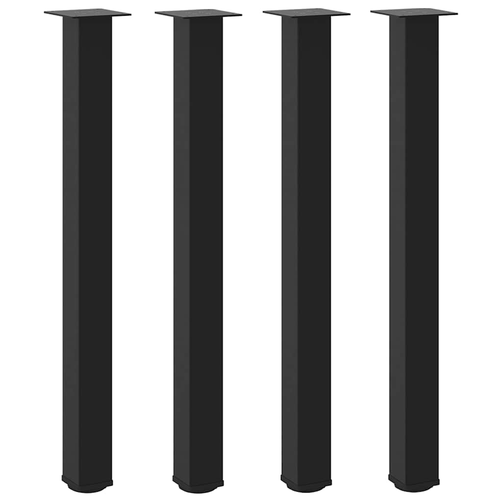 Baro stalo kojos, 4 vnt., juodos, 100-102 cm, plienas