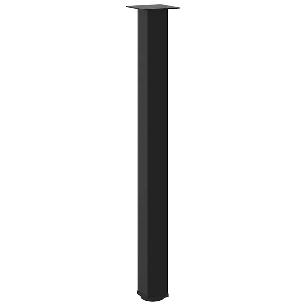 Bāra galda kājas, 4 gab., melnas, 100-102 cm, tērauds