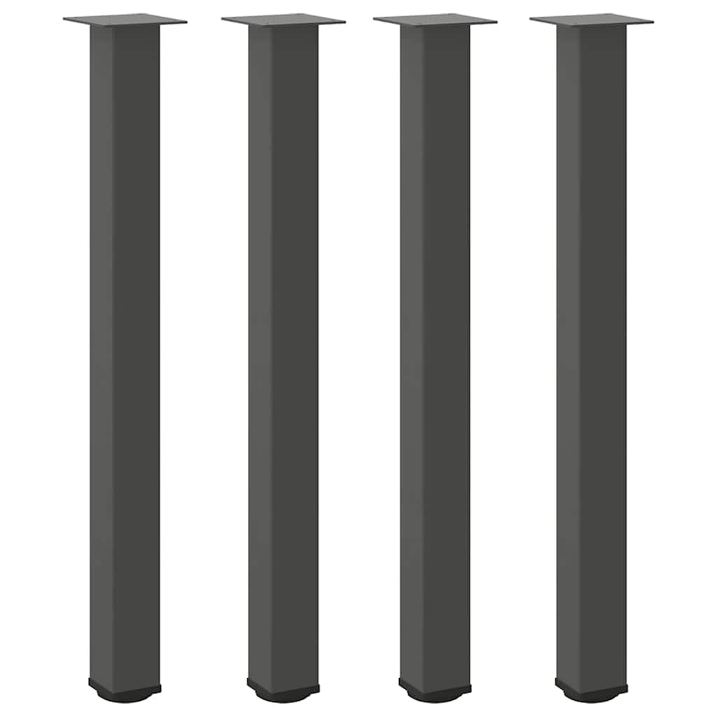 Baro stalo kojos, 4 vnt., antracito spalvos, 100-102 cm, plienas