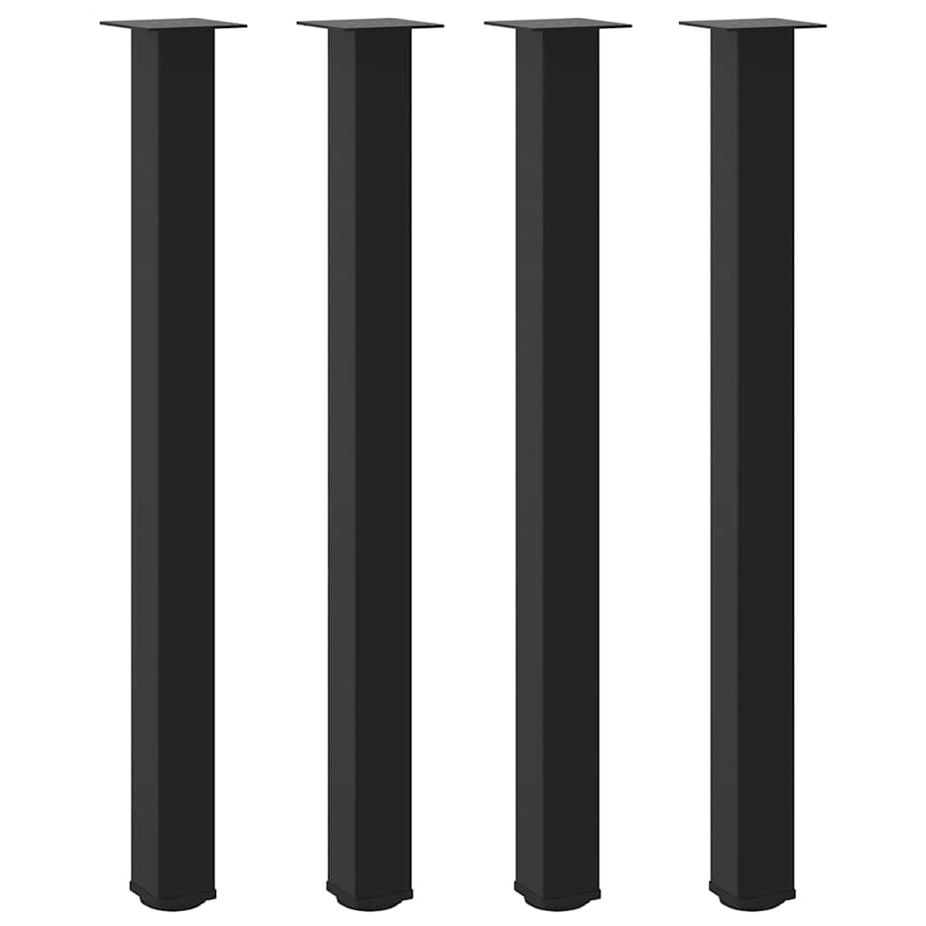 Baro stalo kojos, 4 vnt., juodos, 110-112 cm, plienas