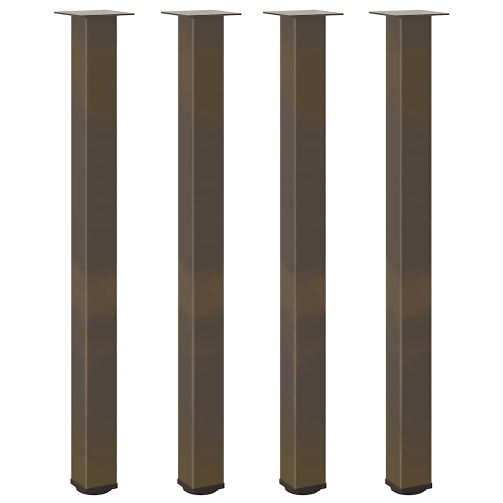 Baro stalo kojos, 4 vnt., natūralus plienas, 110–112 cm, plienas