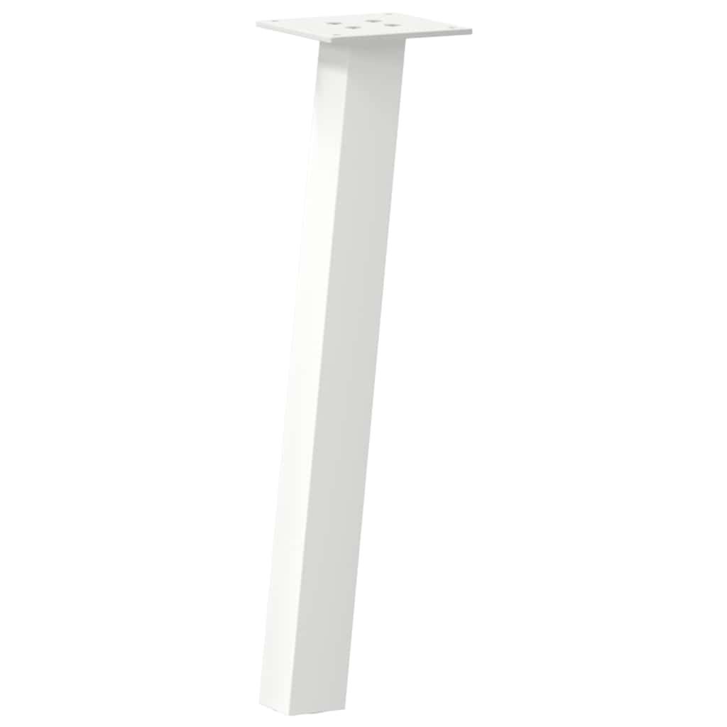 Kavos staliuko kojelės, 4 vnt., baltos, 30 cm, plienas