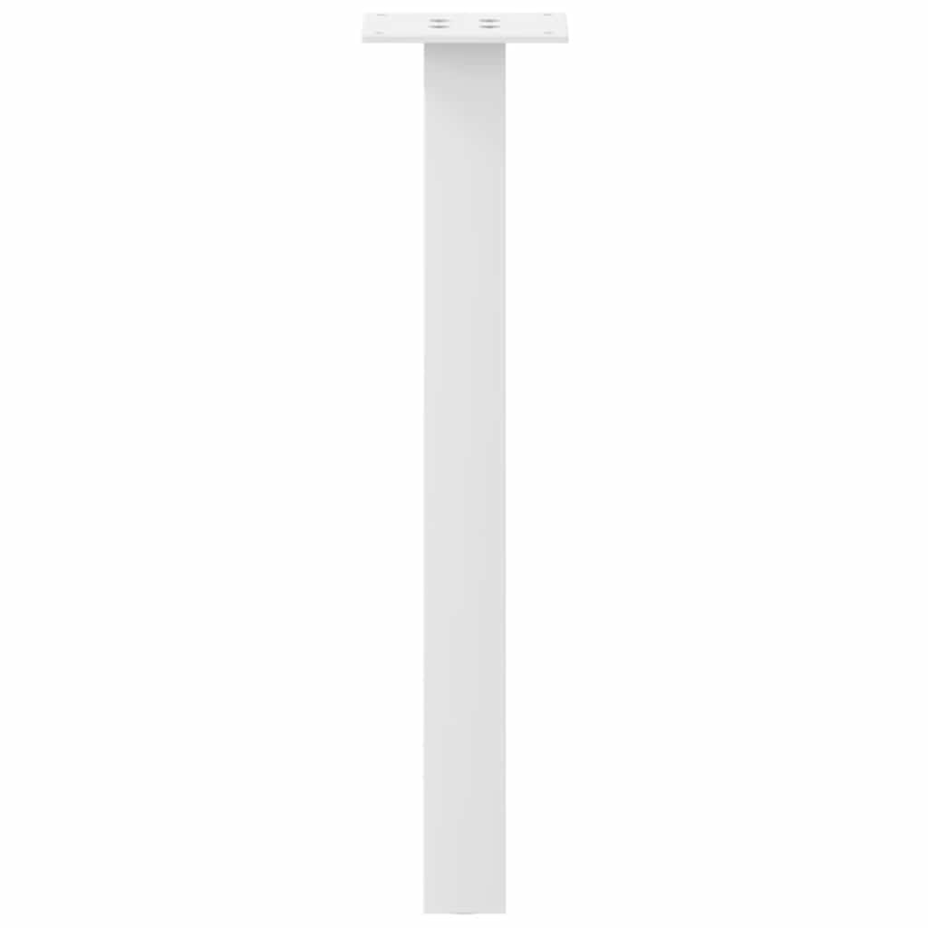 Kavos staliuko kojelės, 4 vnt., baltos, 30 cm, plienas