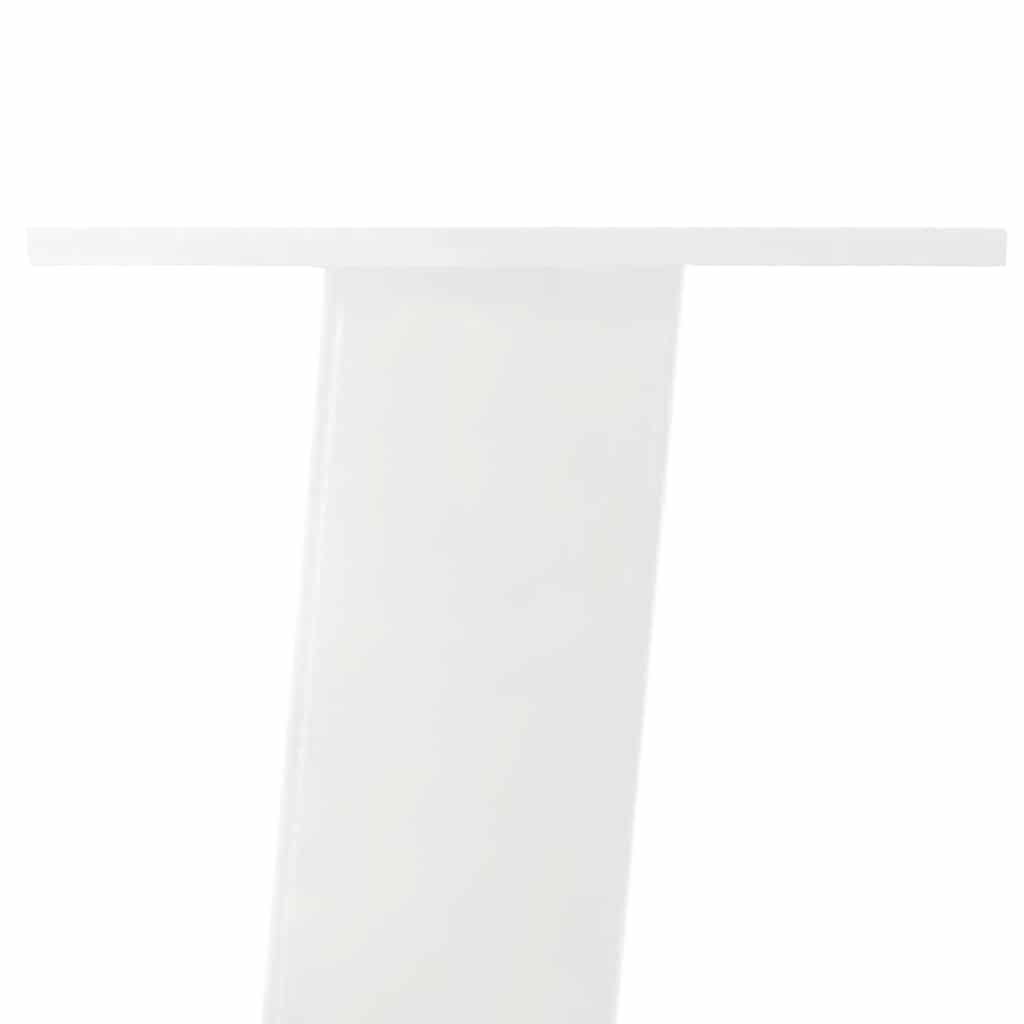 Kavos staliuko kojelės, 4 vnt., baltos, 30 cm, plienas