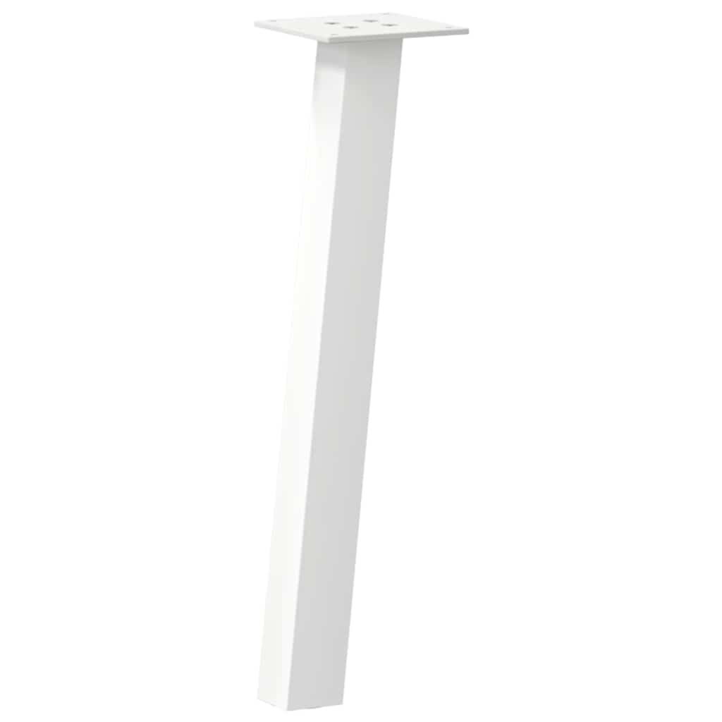 Coffee table legs, 4 pcs., white, 42 cm, steel