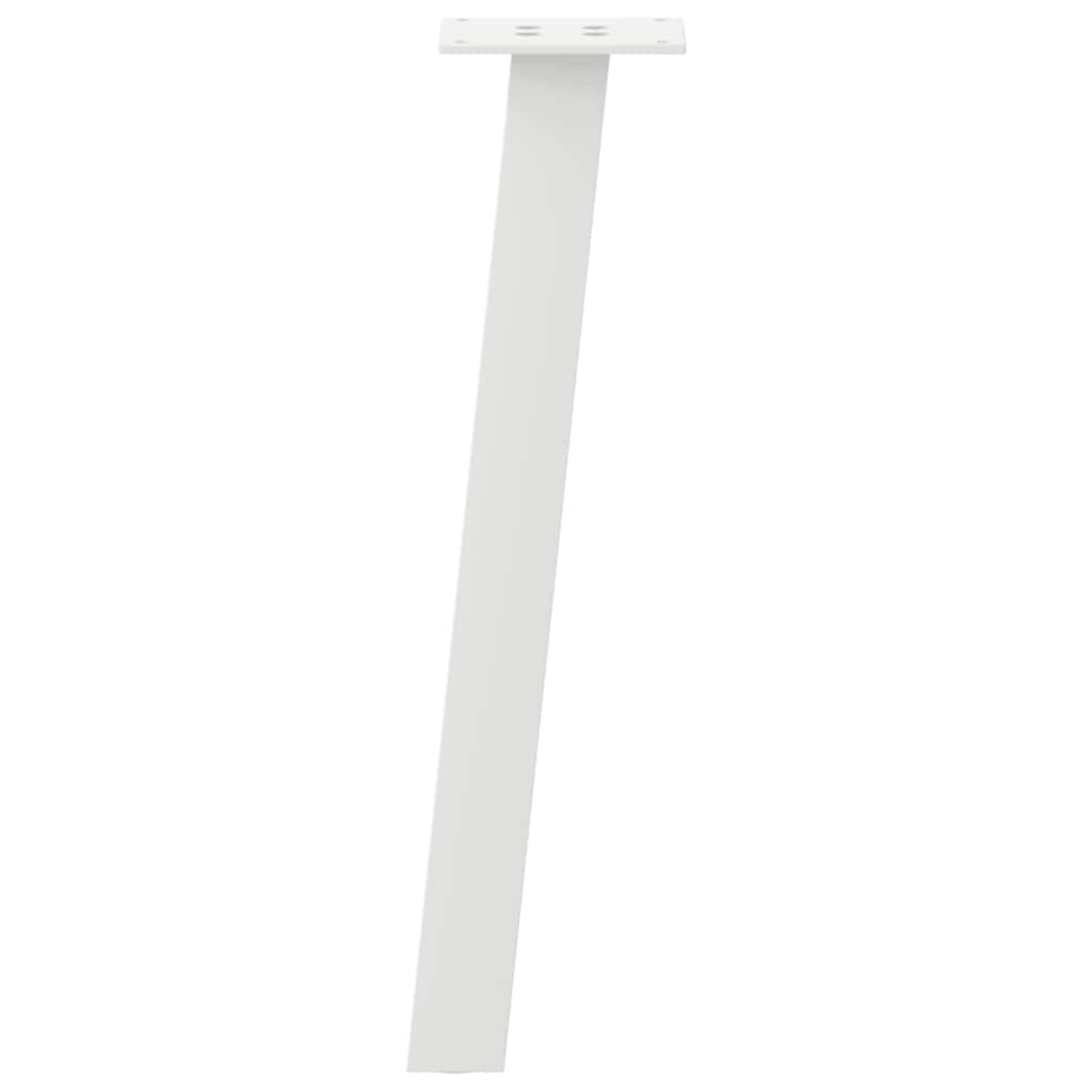 Coffee table legs, 4 pcs., white, 42 cm, steel