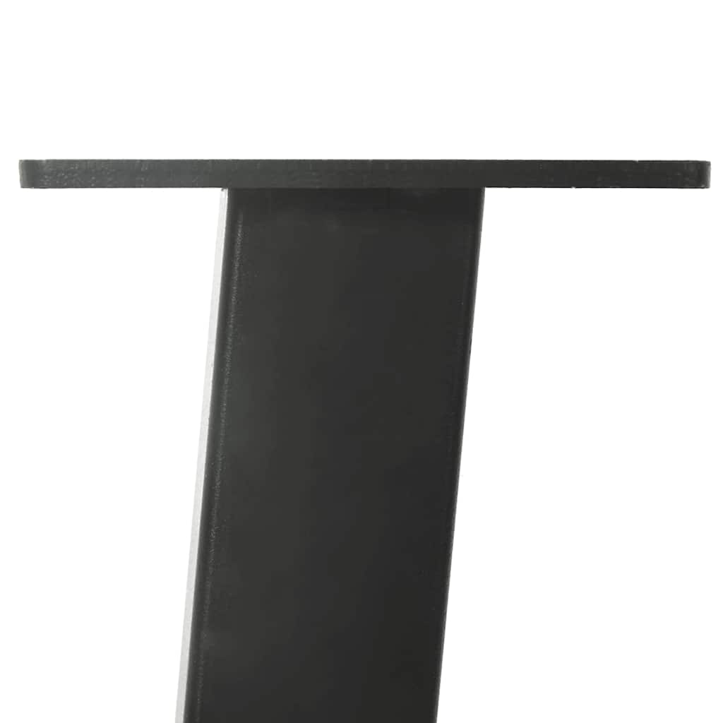 Kavos staliuko kojelės, 4 vnt., antracito spalvos, 42 cm, plienas