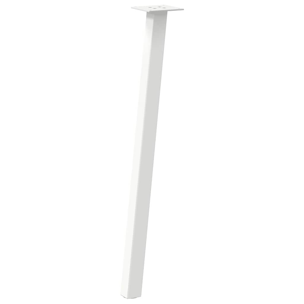 Konsolinio stalo kojos, 4 vnt., baltos, 72 cm, plienas