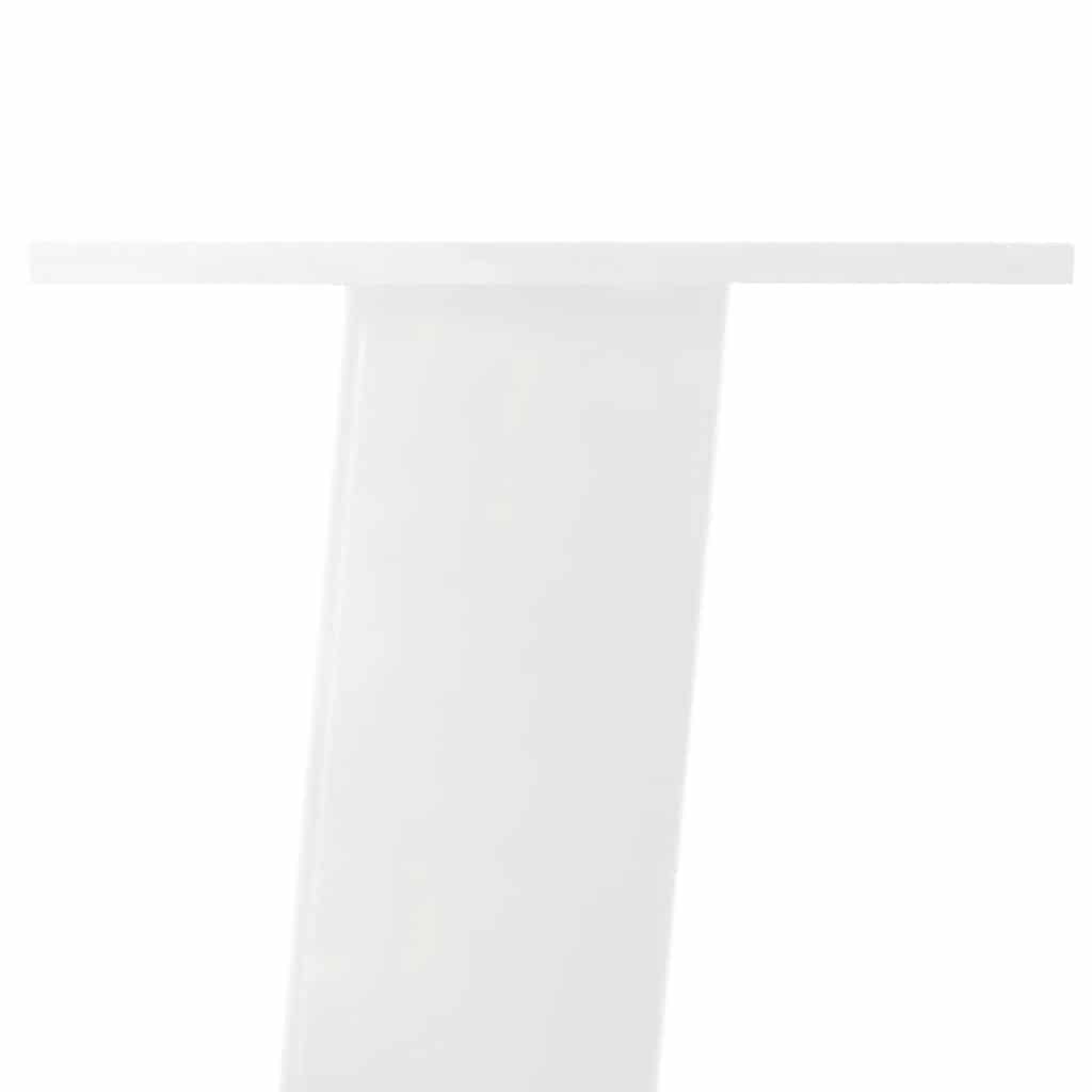 Konsolinio stalo kojos, 4 vnt., baltos, 72 cm, plienas