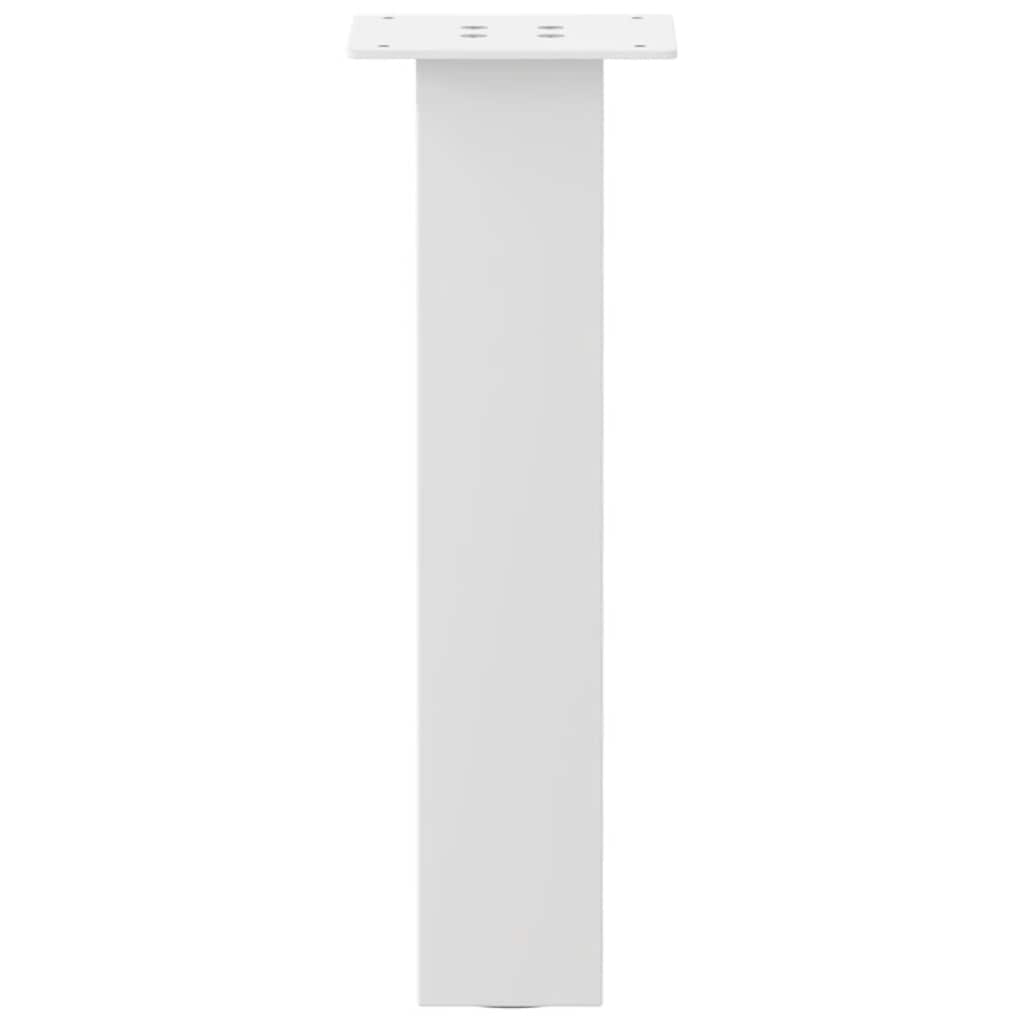Kavos staliuko kojelės, 4 vnt., baltos, 42 cm, plienas