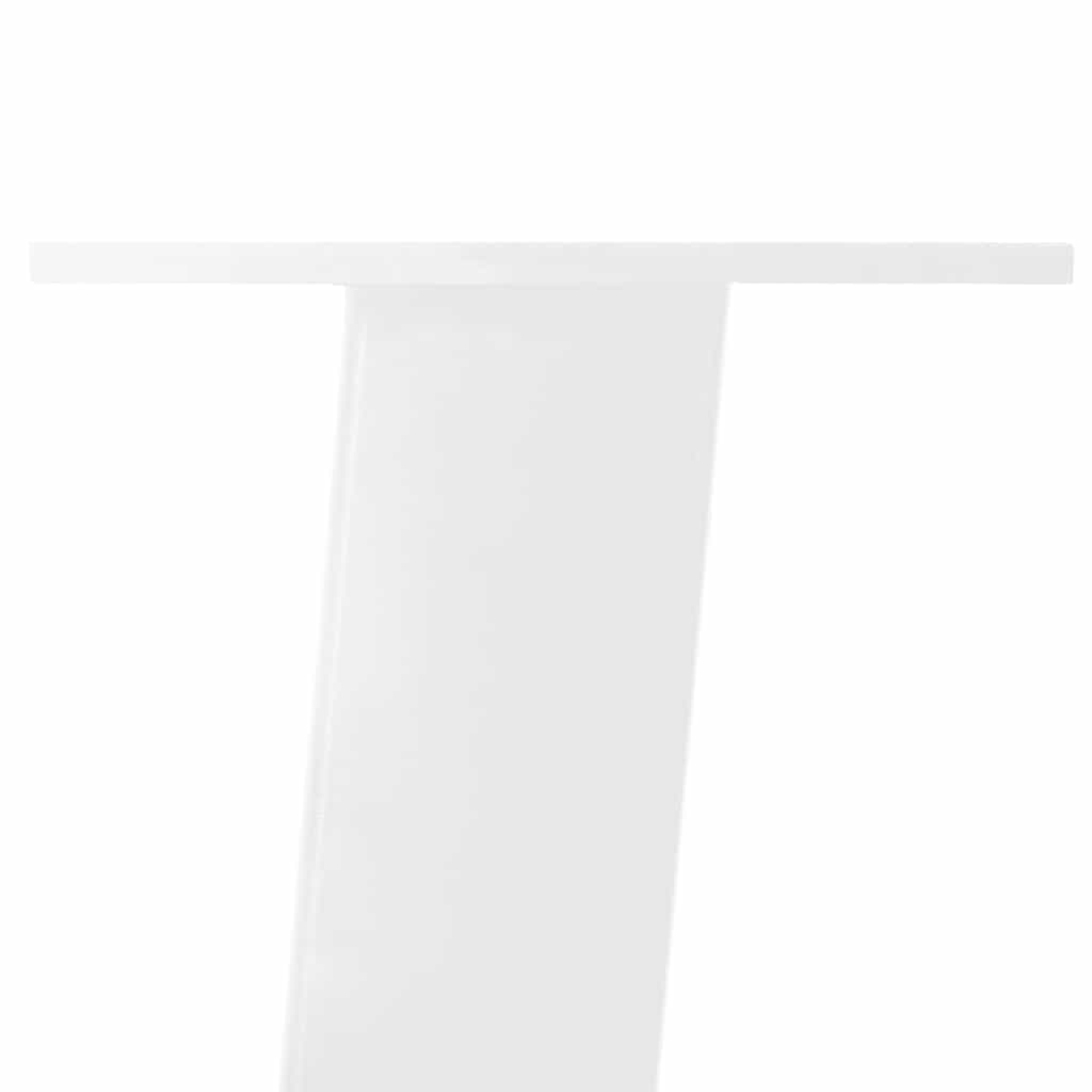 Kavos staliuko kojelės, 4 vnt., baltos, 42 cm, plienas