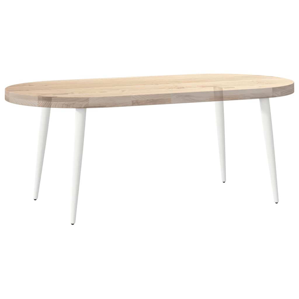 Kavos staliuko kojelės, 4 vnt., baltos, 42-43 cm, plienas, kūginės formos