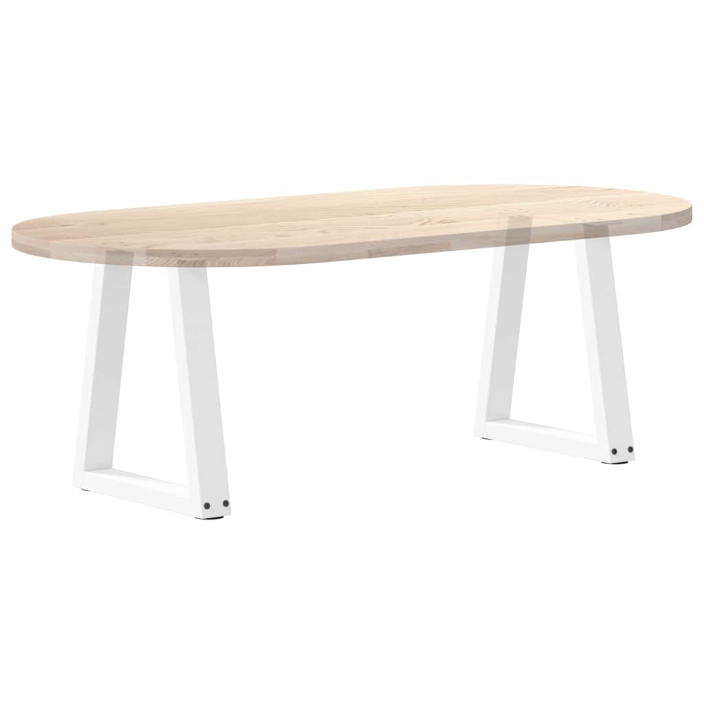 Kavos staliuko kojelės, V formos, 2 vnt., baltos, 38x(42-43,3) cm, plienas