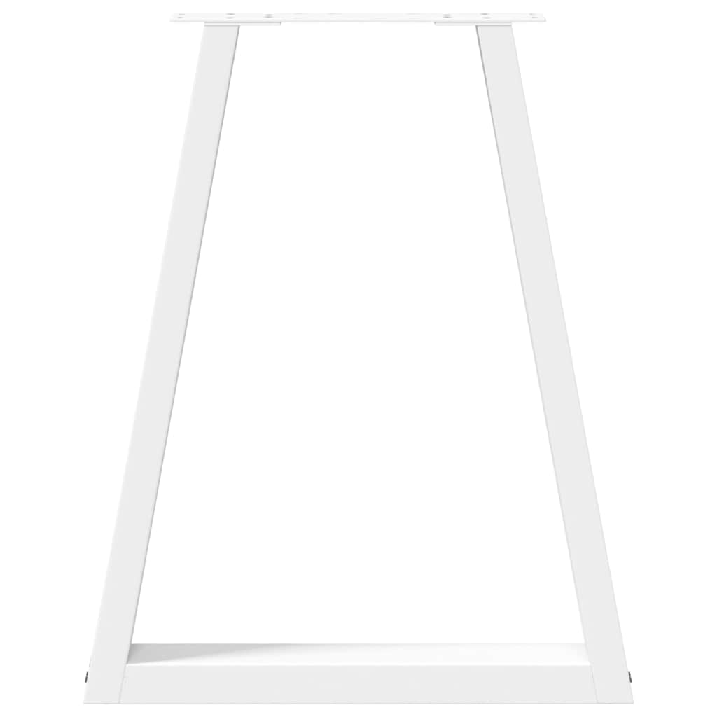 Valgomojo stalo kojelės, V formos, 2 vnt., baltos, 50x(72-73,3) cm, plienas