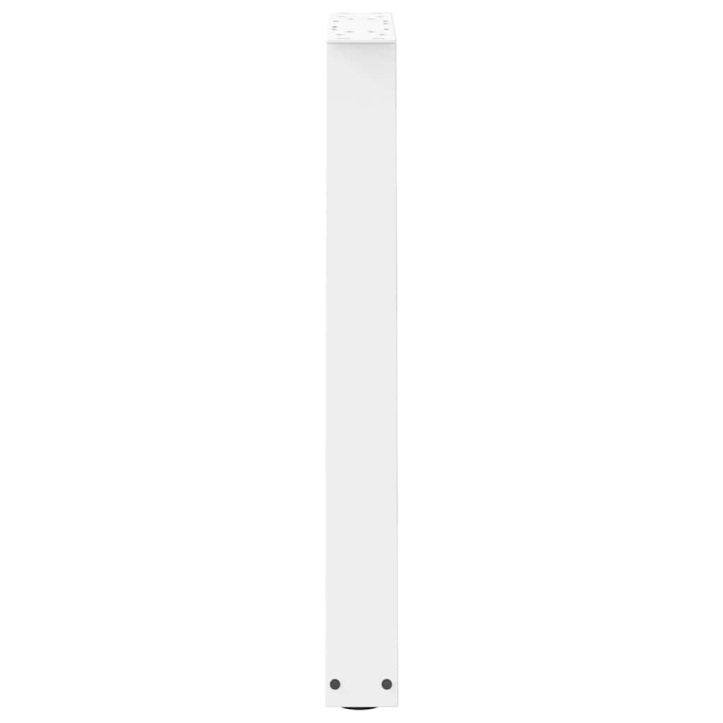 Valgomojo stalo kojelės, V formos, 2 vnt., baltos, 50x(72-73,3) cm, plienas